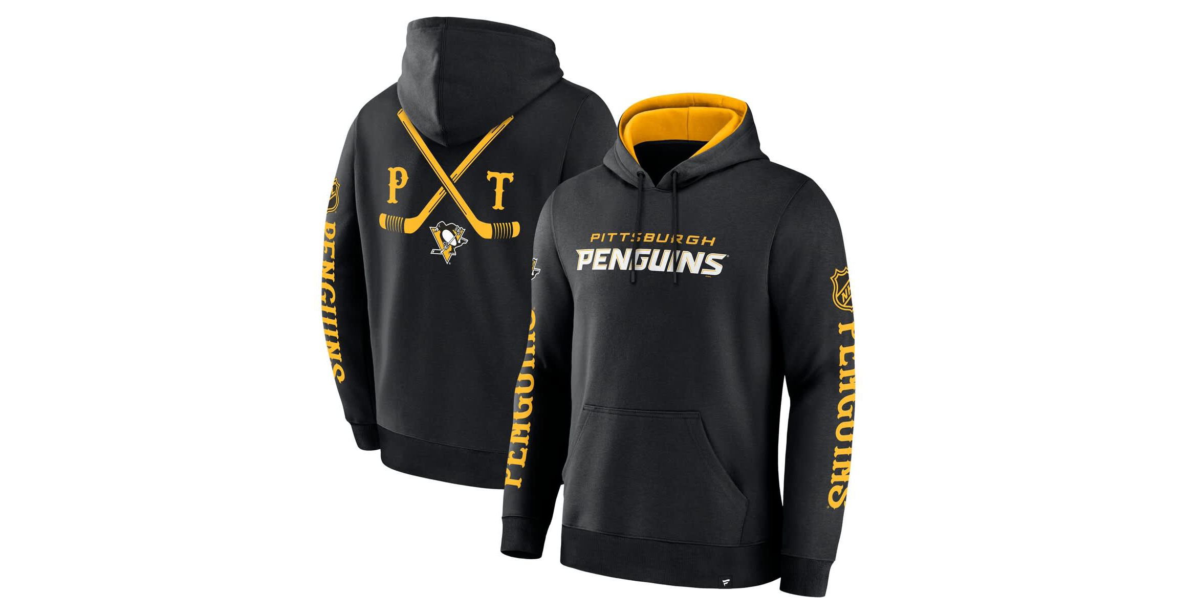 NHL Fanatics Pittsburgh Penguins Big City Legacy Fleece Pullover Hoodie