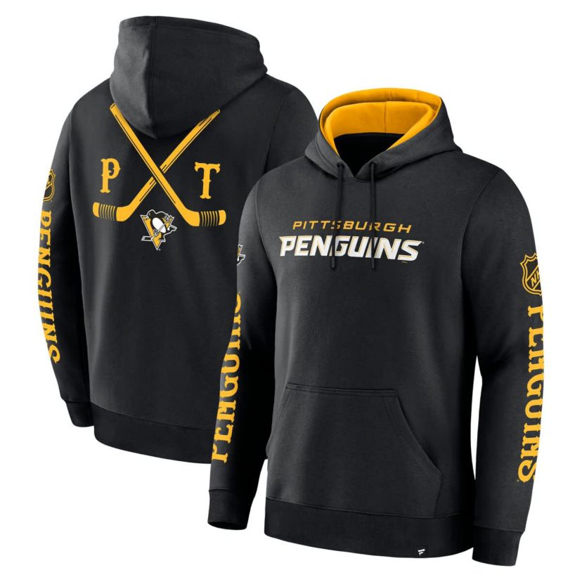 NHL Fanatics Pittsburgh Penguins Big City Legacy Fleece Pullover Hoodie