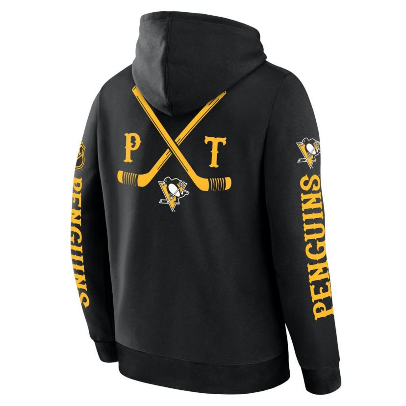 NHL Fanatics Pittsburgh Penguins Big City Legacy Fleece Pullover Hoodie