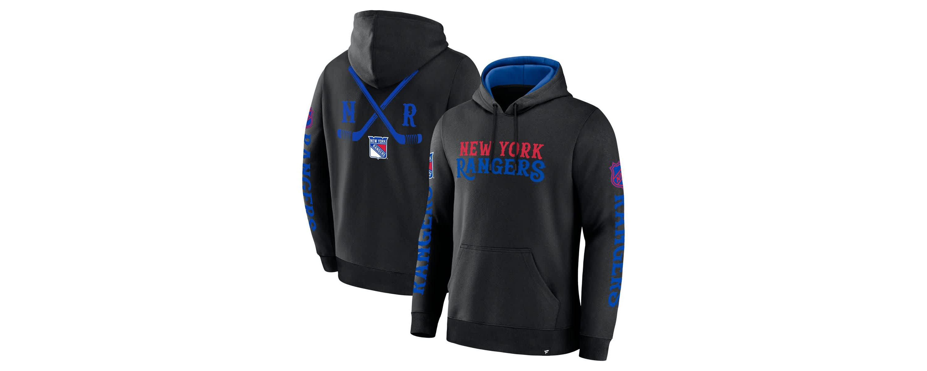 NHL Fanatics New York Rangers Big City Legacy Fleece Pullover Hoodie
