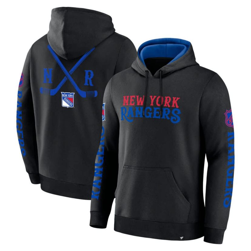 NHL Fanatics New York Rangers Big City Legacy Fleece Pullover Hoodie