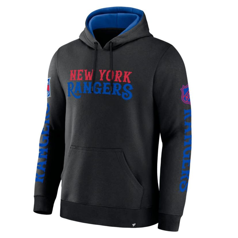 NHL Fanatics New York Rangers Big City Legacy Fleece Pullover Hoodie