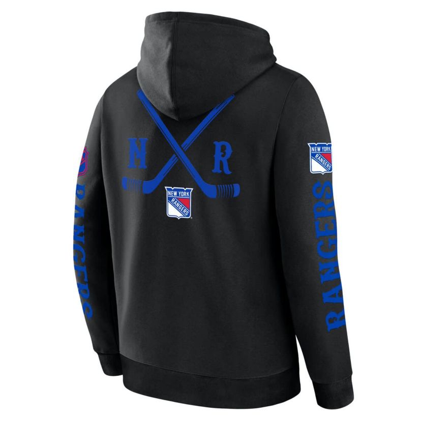 NHL Fanatics New York Rangers Big City Legacy Fleece Pullover Hoodie