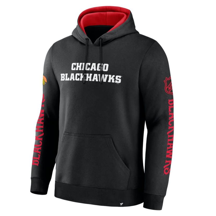 NHL Fanatics Chicago Blackhawks Big City Legacy Fleece Pullover Hoodie