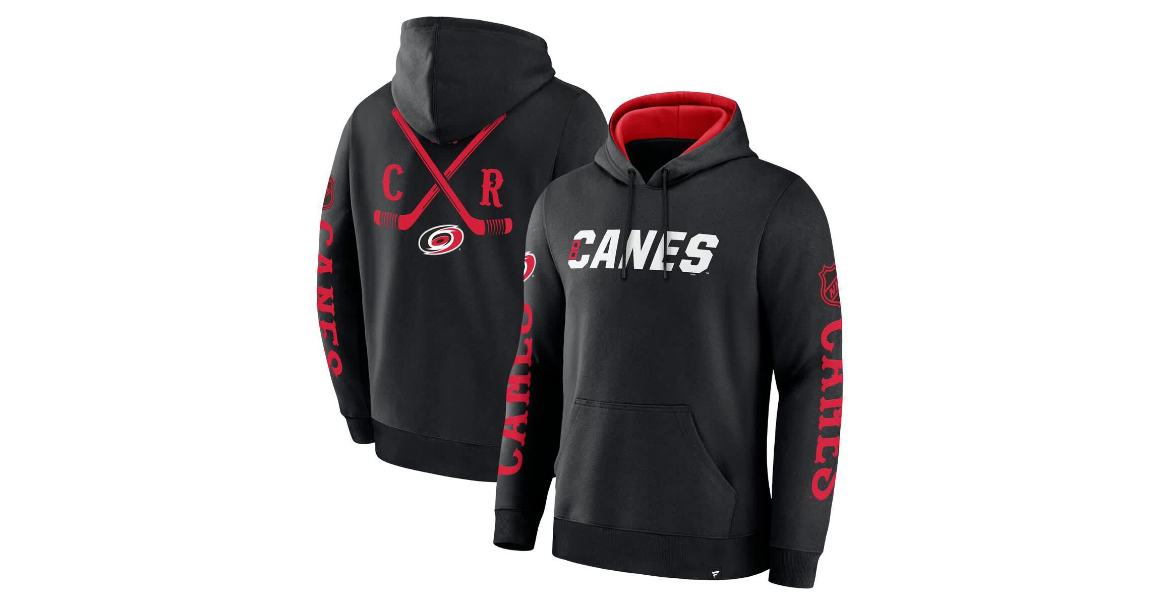 NHL Fanatics Carolina Hurricanes Big City Legacy Fleece Pullover Hoodie