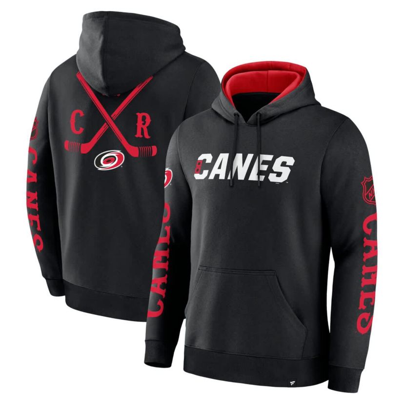 NHL Fanatics Carolina Hurricanes Big City Legacy Fleece Pullover Hoodie