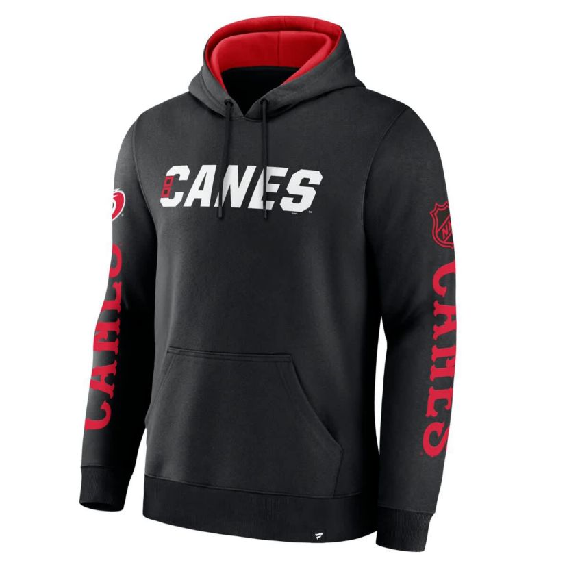 NHL Fanatics Carolina Hurricanes Big City Legacy Fleece Pullover Hoodie