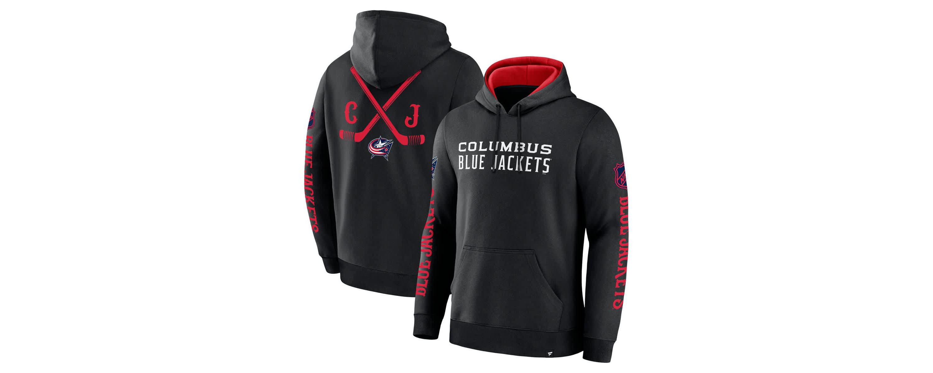 NHL Fanatics Columbus Jackets Big City Legacy Fleece Pullover Hoodie