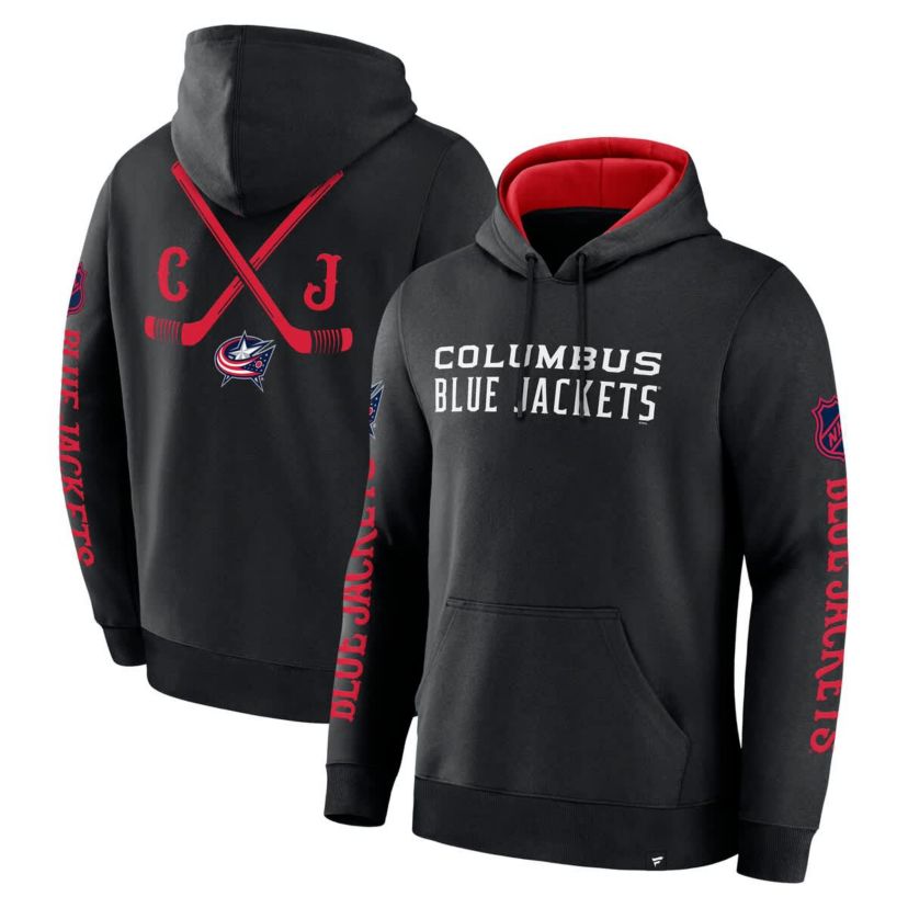 NHL Fanatics Columbus Jackets Big City Legacy Fleece Pullover Hoodie