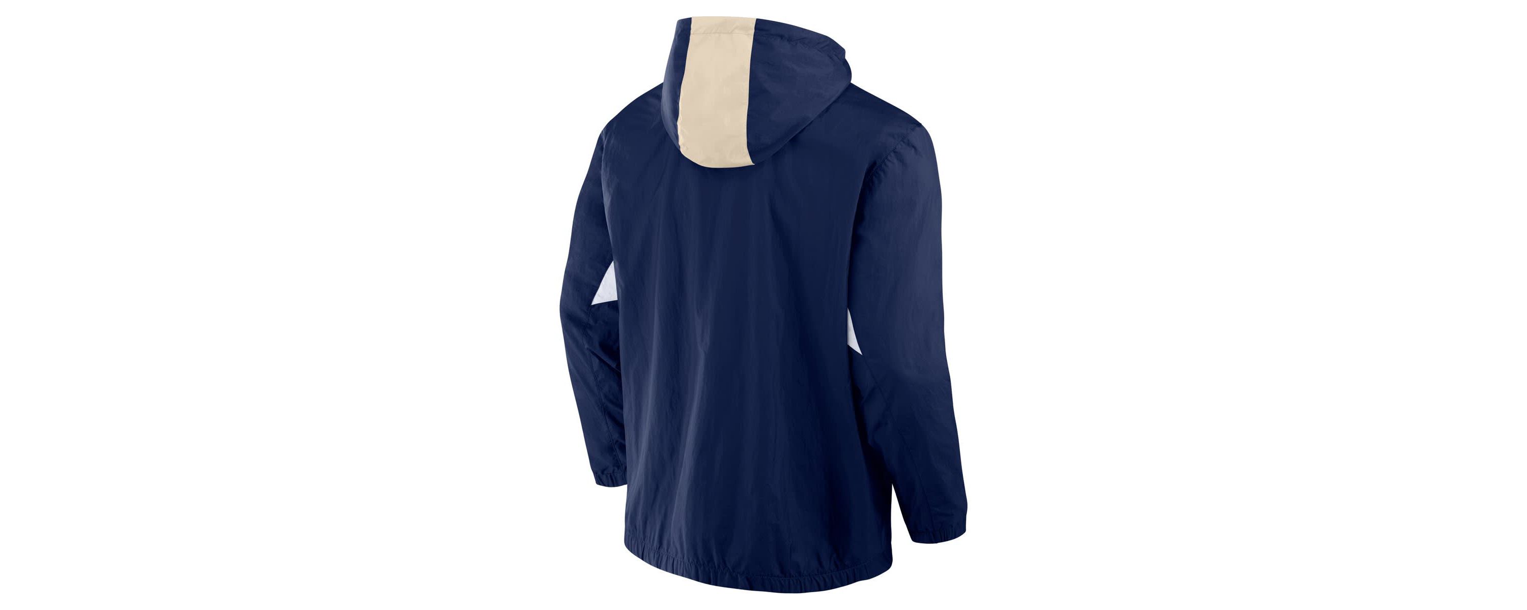 MLS Fanatics Philadelphia Union Free Kick Woven Quarter-Zip Hoodie Jacket