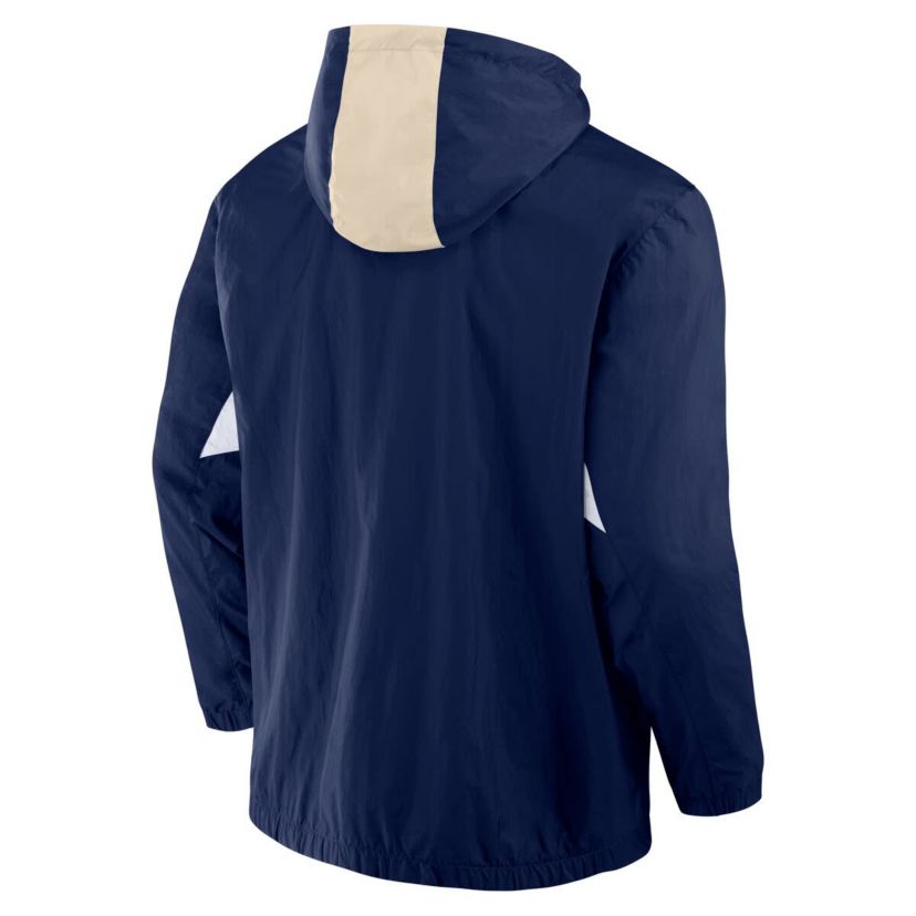 MLS Fanatics Philadelphia Union Free Kick Woven Quarter-Zip Hoodie Jacket
