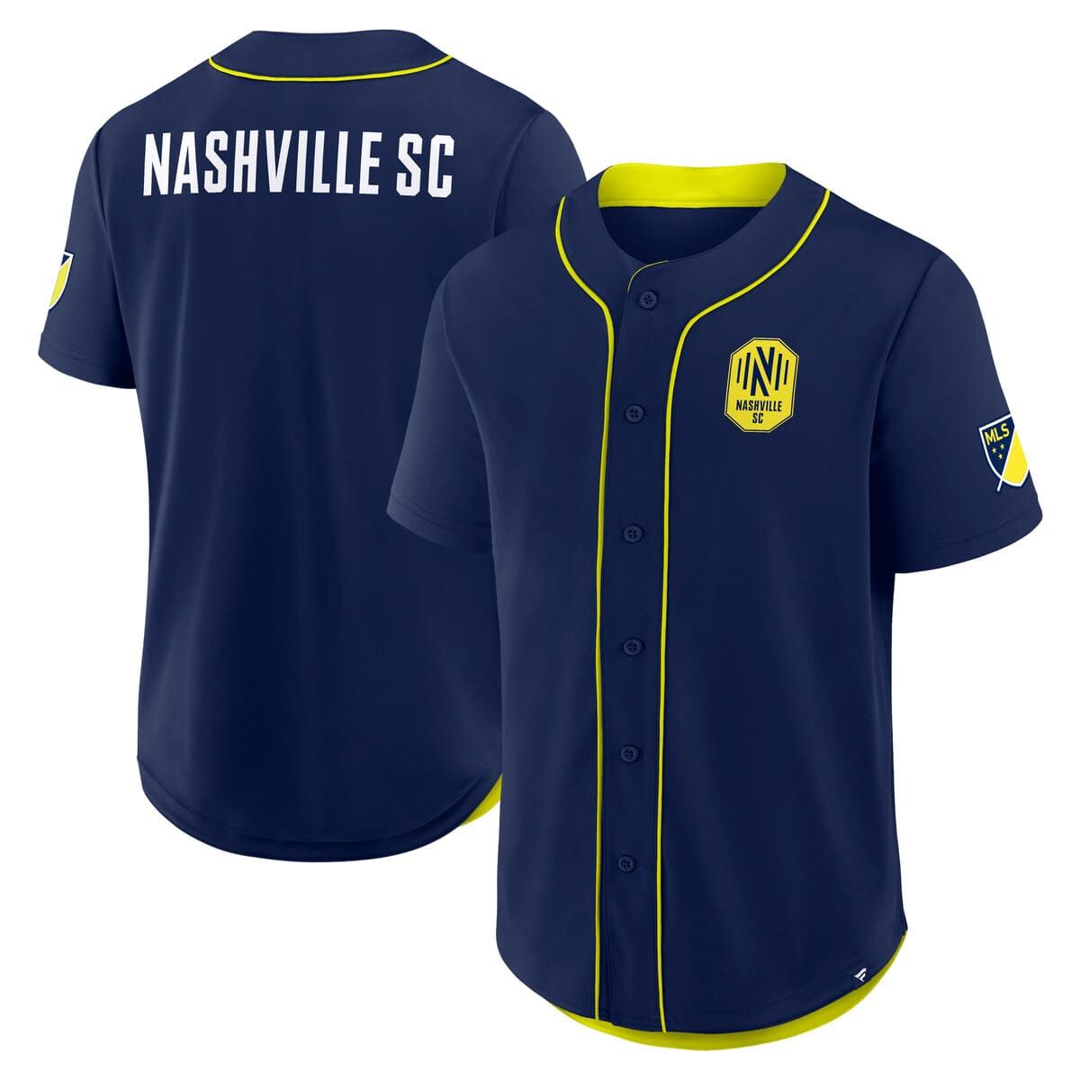 MLS Fanatics Nashville SC Injury Time Baseball Jersey
