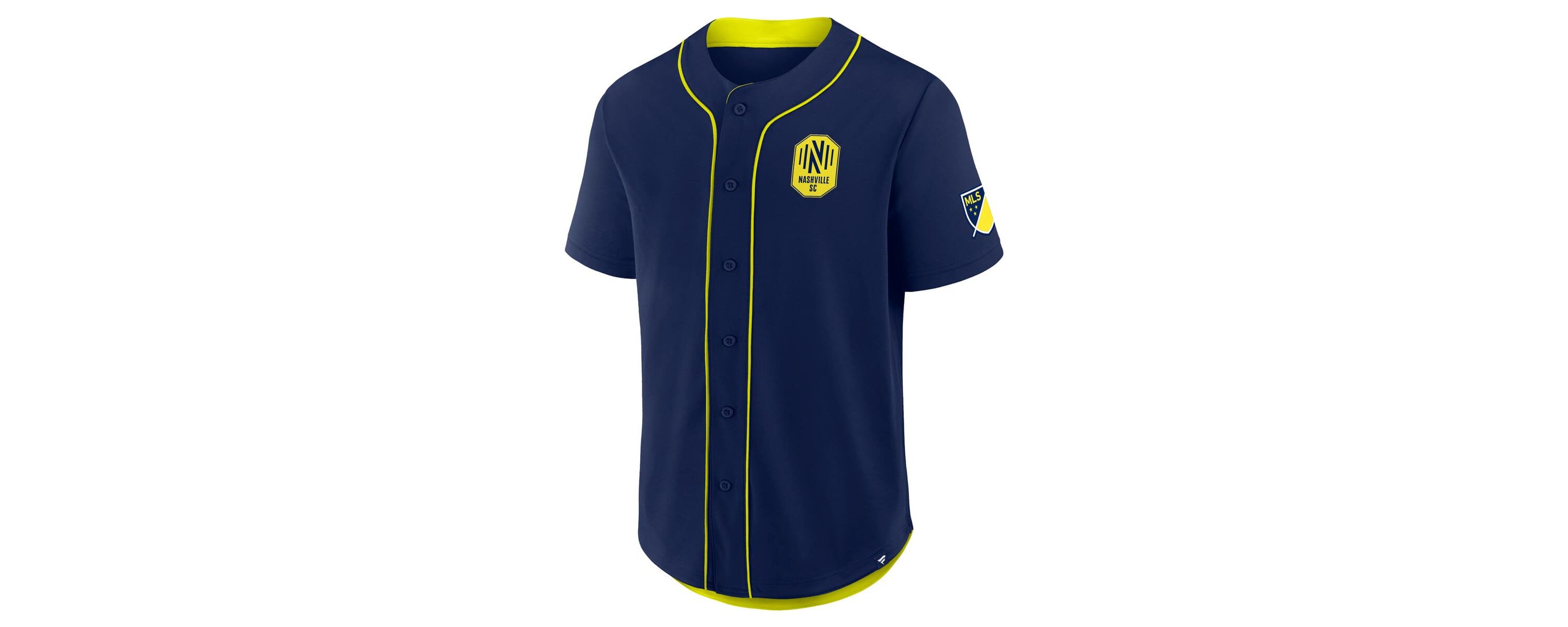 MLS Fanatics Nashville SC Injury Time Baseball Jersey
