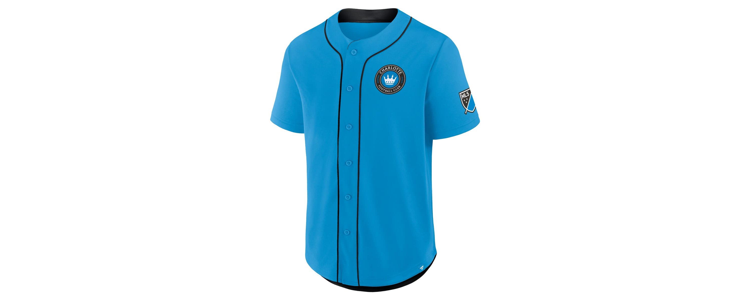 MLS Fanatics Charlotte FC Injury Time Baseball Jersey