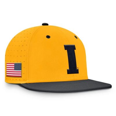 Men's NCAA Nike Iowa Hawkeyes On-Field Dugout True Performance Fitted Hat, Gold, 8