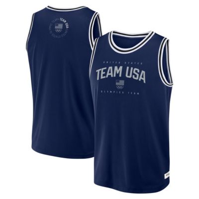 Men's Olympics Fanatics Team USA Future Ground Jersey, Navy Blue, Small