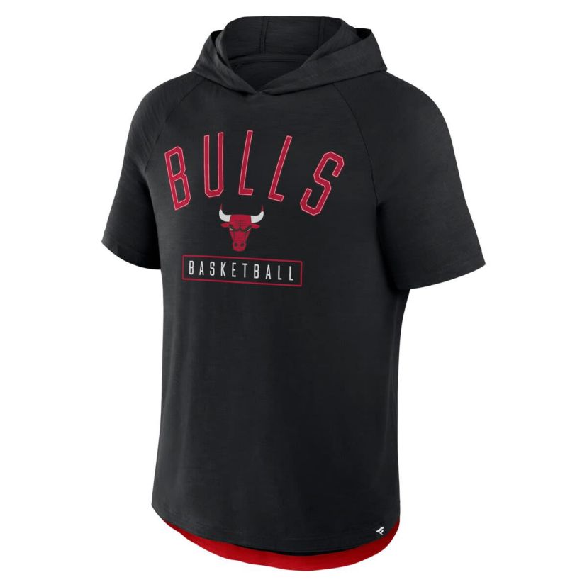 NBA Fanatics Chicago Bulls Pass Legend Raglan Hoodie T-Shirt