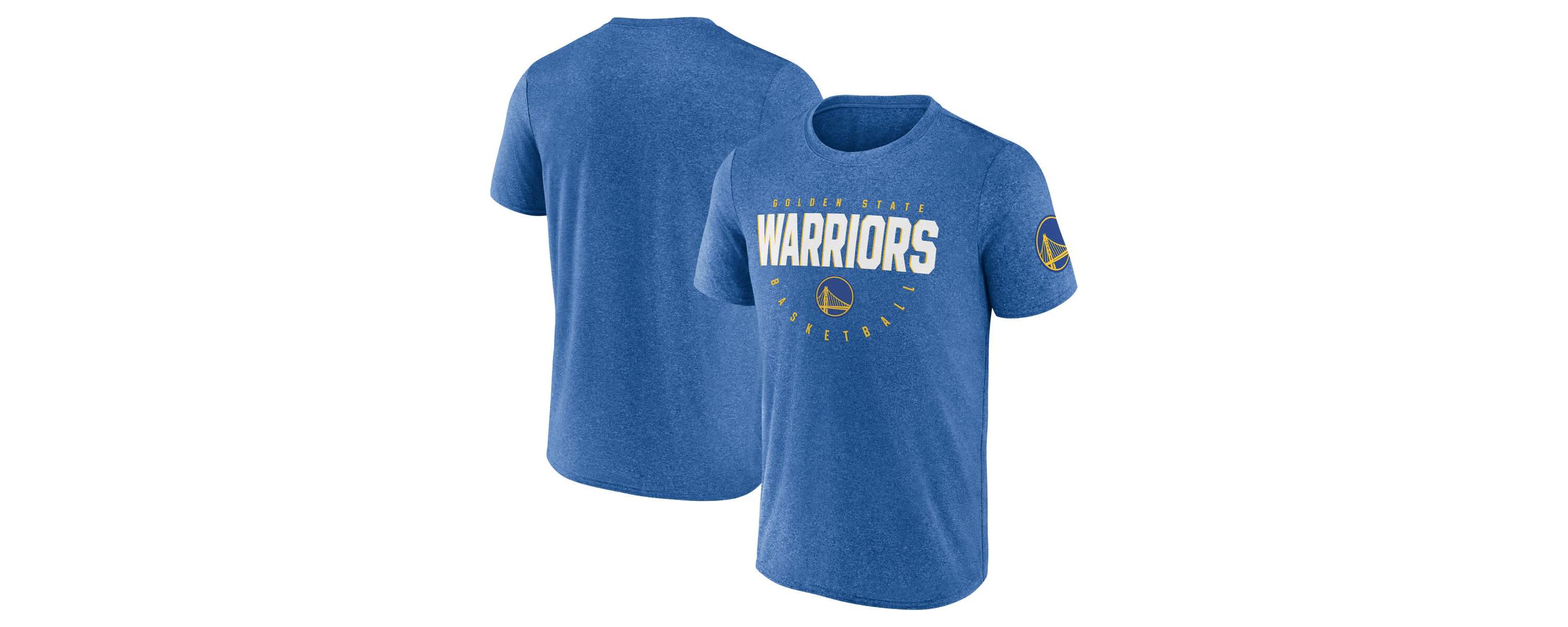 NBA Logo Athletic Golden State Warriors Block Practice Performance T-Shirt