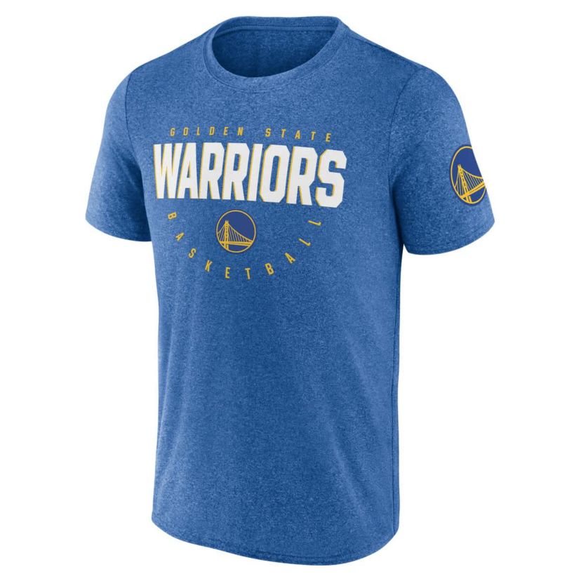 NBA Logo Athletic Golden State Warriors Block Practice Performance T-Shirt