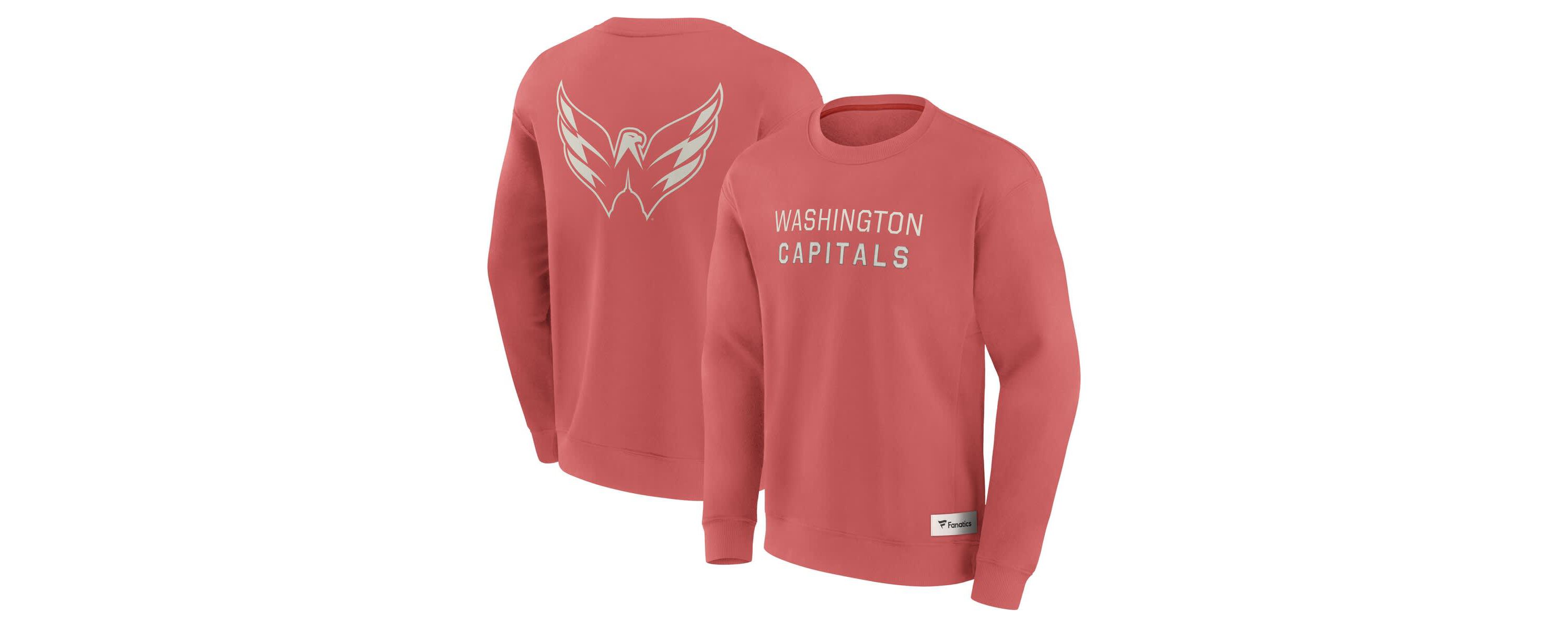 NHL Fanatics Washington Capitals Elements Future Ground Lettering Pullover Sweatshirt
