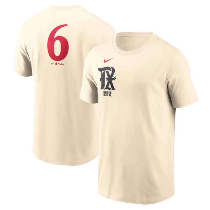 MLB Nike Texas Rangers City Connect Fuse Name & Number T-Shirt