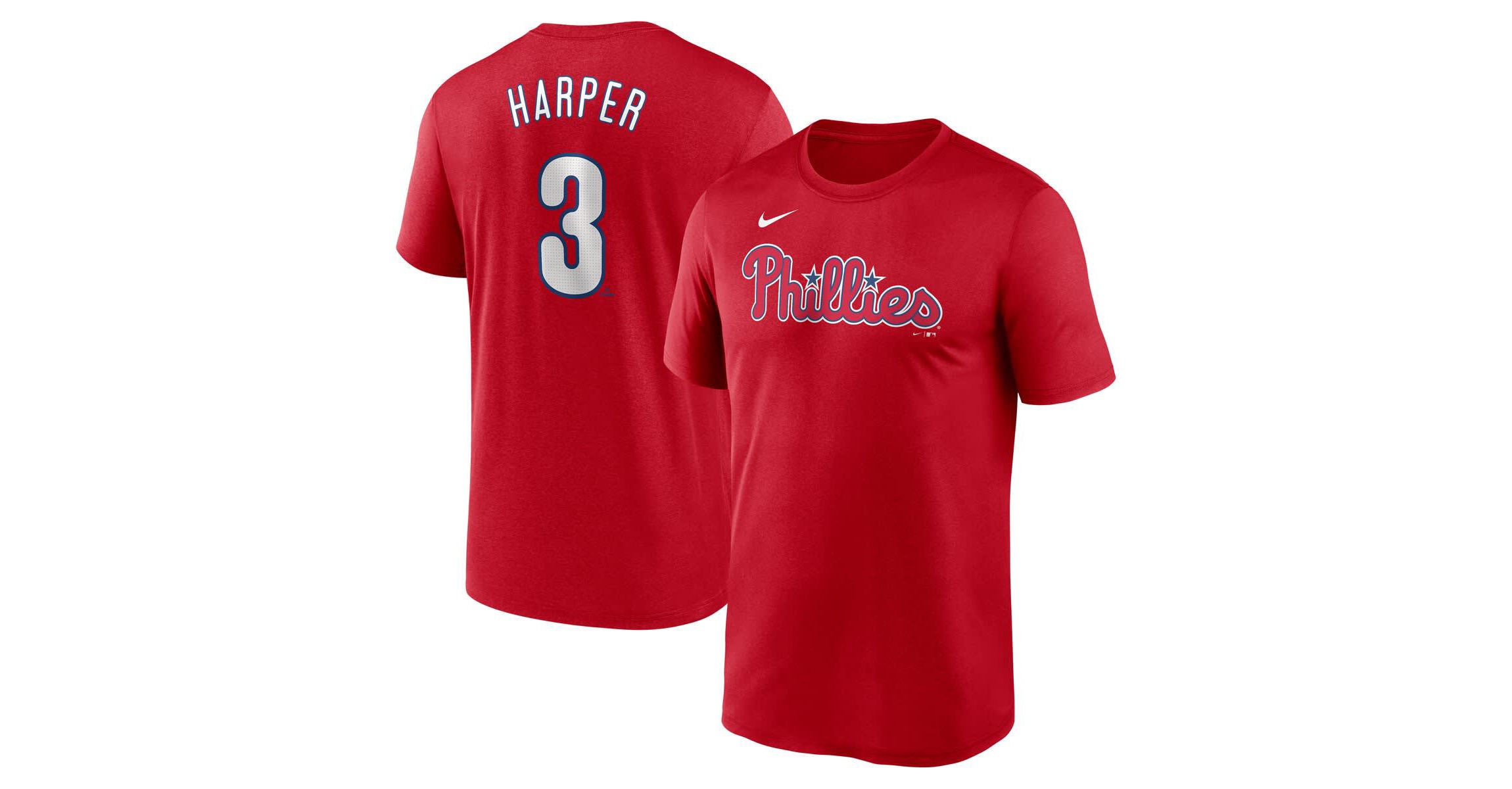 MLB Nike Bryce Harper Philadelphia Phillies Legend Name & Number Performance T-Shirt