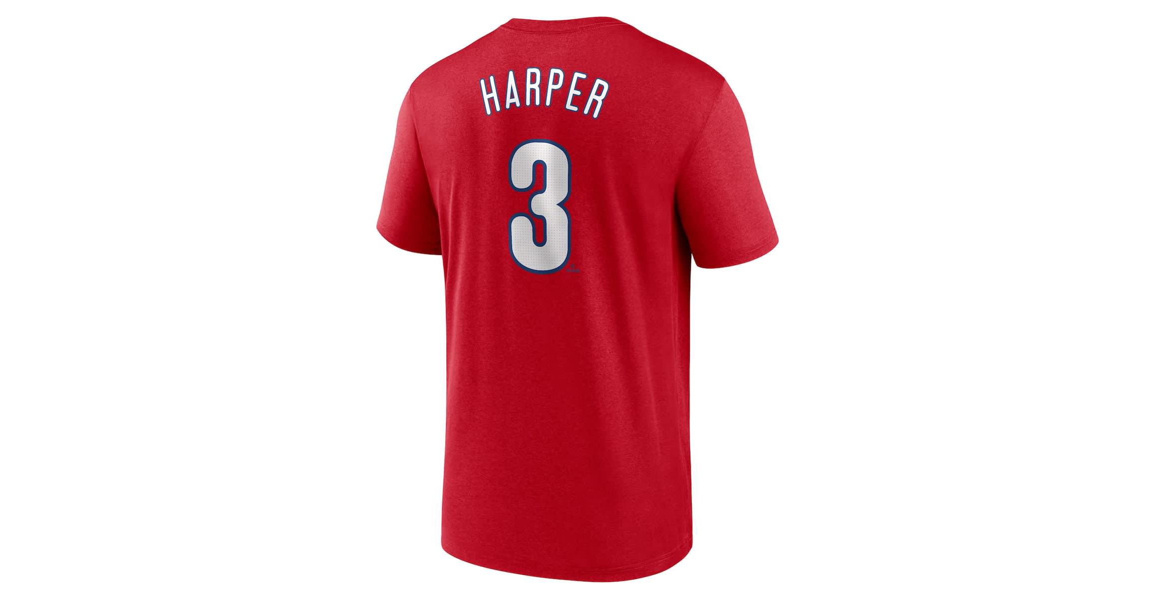 MLB Nike Bryce Harper Philadelphia Phillies Legend Name & Number Performance T-Shirt