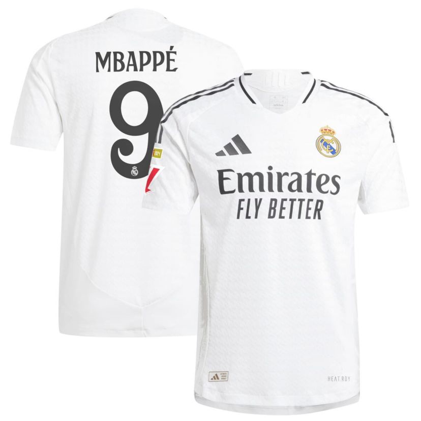 International Clubs Kylian Mbappé Real Madrid 2024/25 Home Authentic Player Jersey