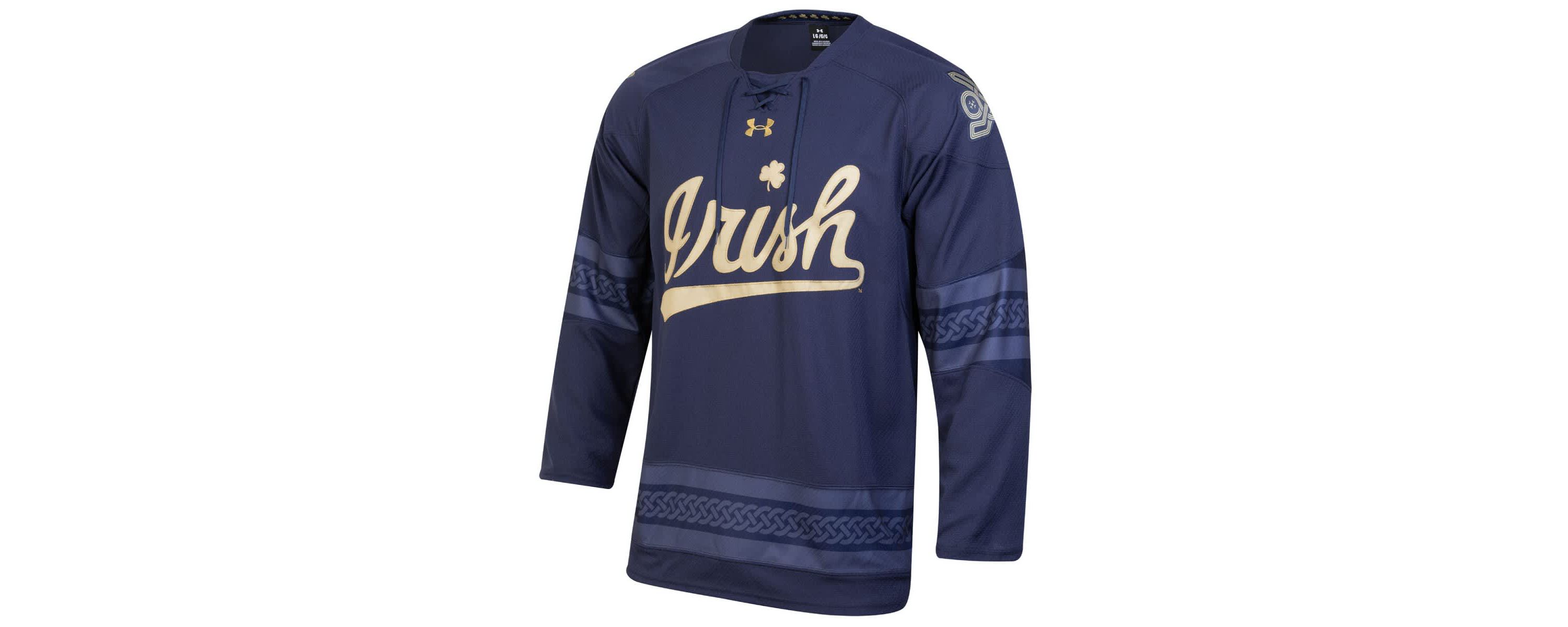 NCAA Under Armour Notre Dame Fighting Irish Ireland Replica Hockey Jersey