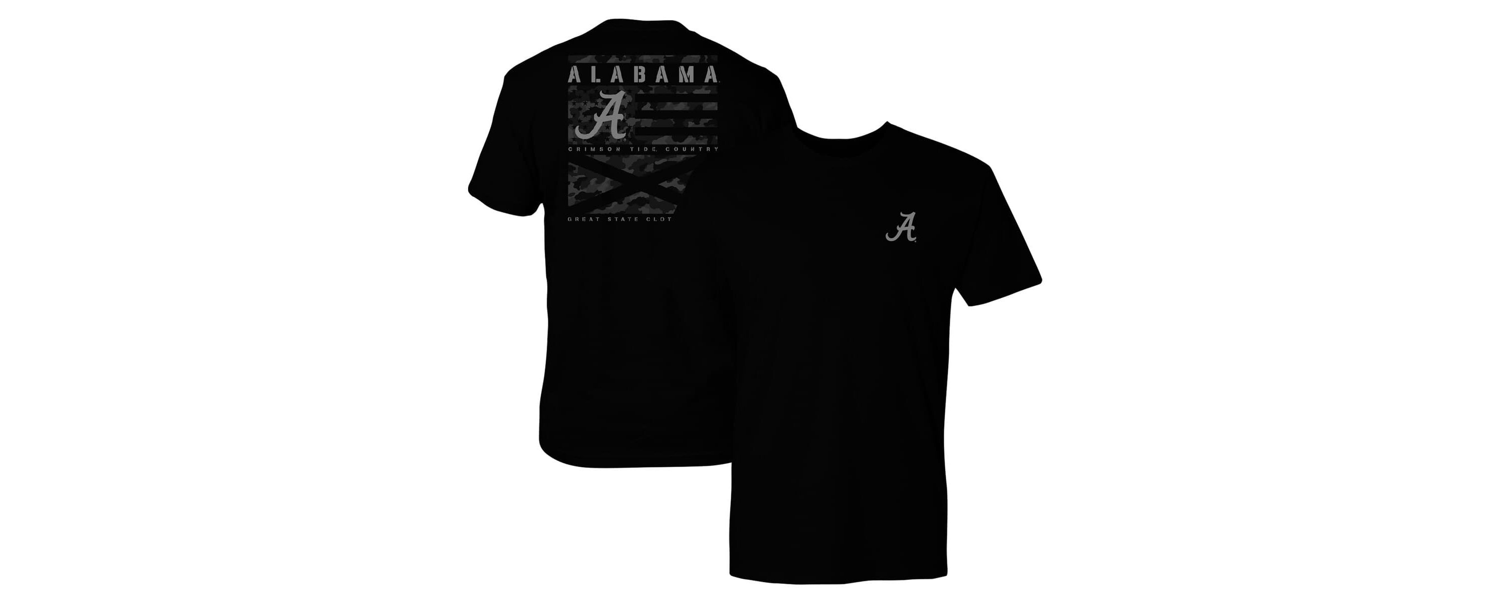 Alabama Crimson Tide NCAA Alabama Tide Flag Panel T-Shirt