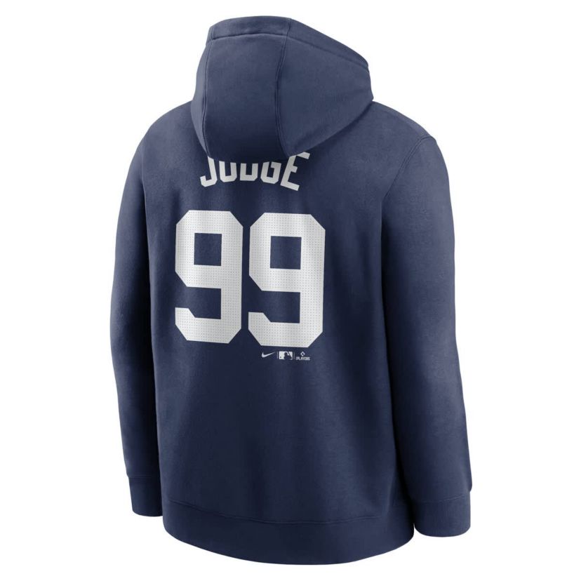 MLB Nike Aaron Judge New York Yankees Player Name & Number Club Pullover Hoodie