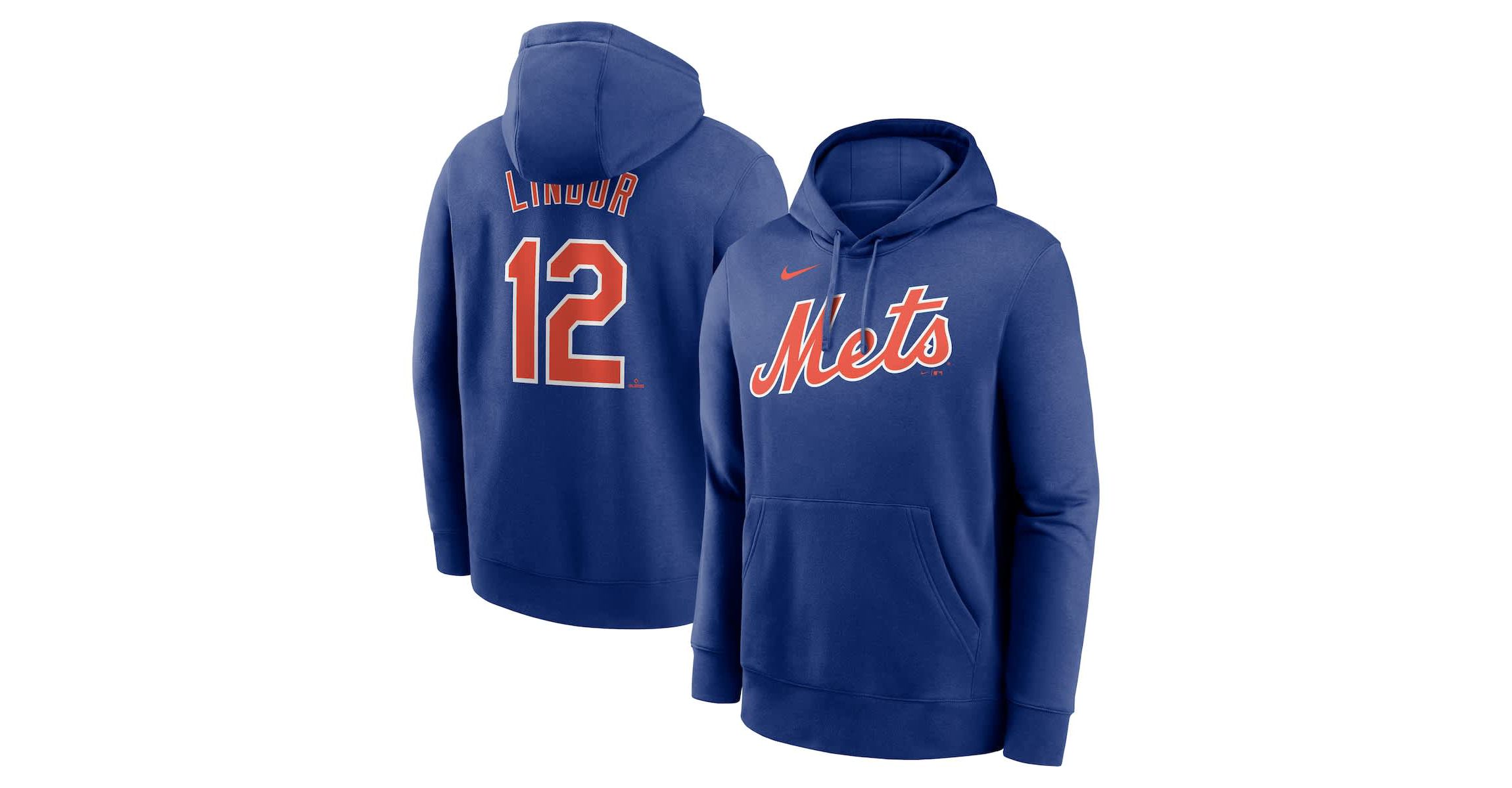 MLB Nike Francisco Lindor New York Mets Player Name & Number Club Pullover Hoodie
