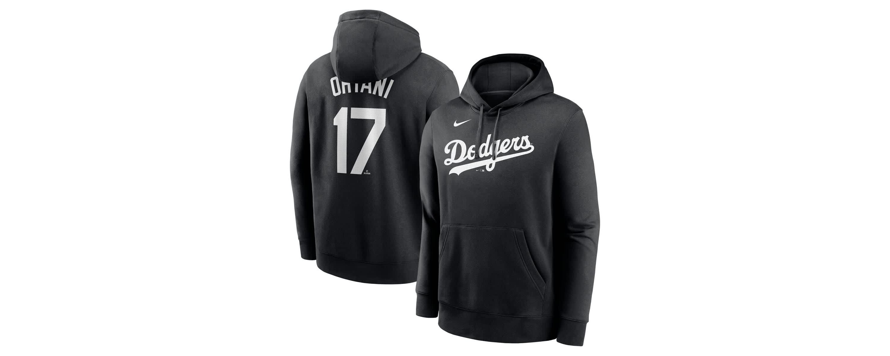 MLB Nike Shohei Ohtani Los Angeles Dodgers Player Name & Number Club Fleece Pullover Hoodie
