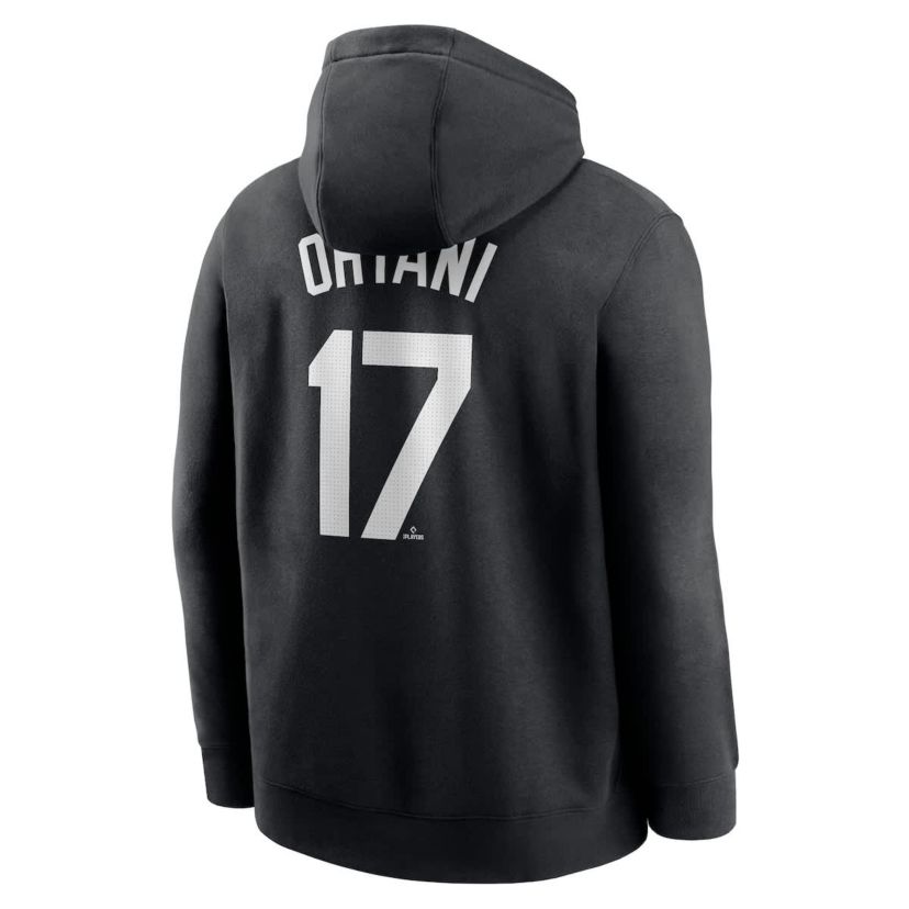 MLB Nike Shohei Ohtani Los Angeles Dodgers Player Name & Number Club Fleece Pullover Hoodie