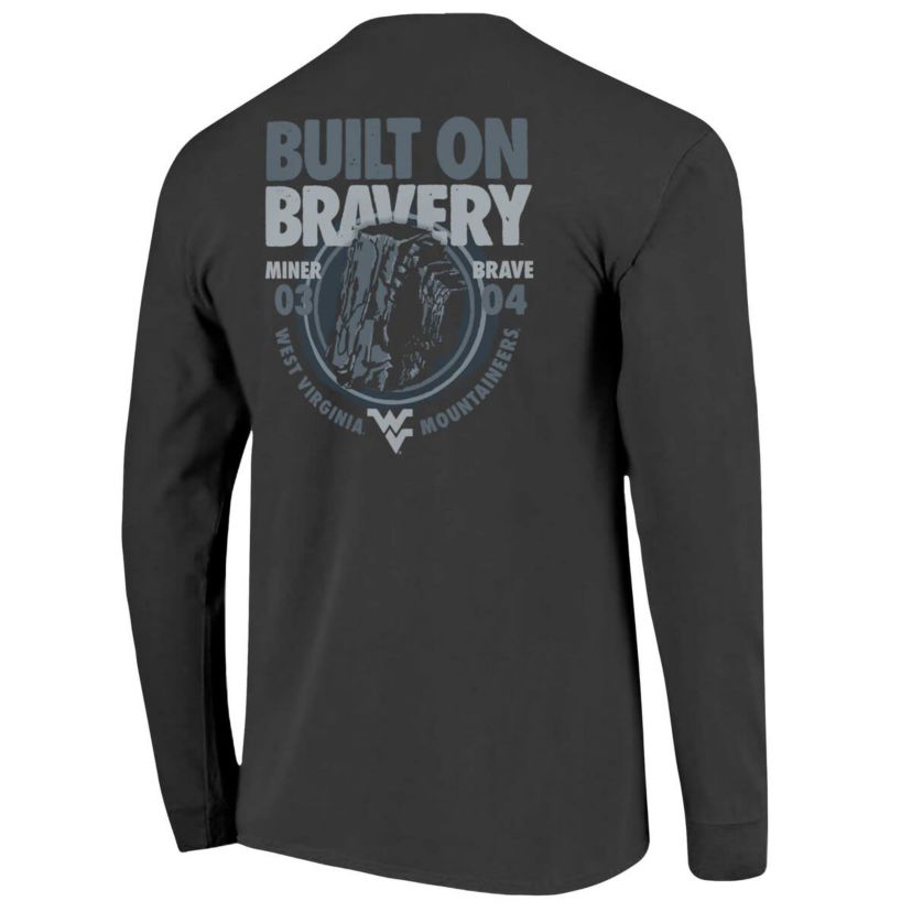 NCAA West Virginia Mountaineers Built On Bravery Long Sleeve T-Shirt