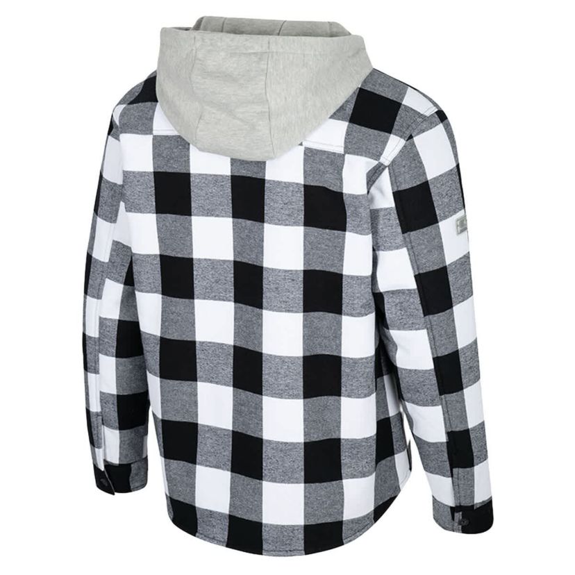 NCAA Black/White Michigan State Spartans Buffalo Plaid Full-Zip Jacket