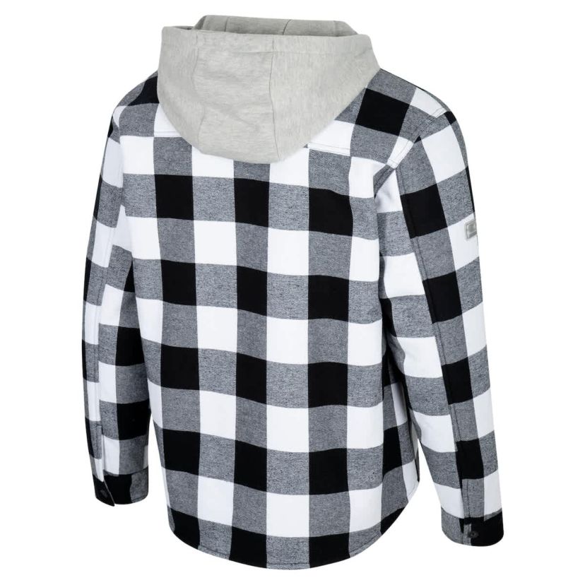NCAA Black/White Arkansas Razorbacks Buffalo Plaid Full-Zip Jacket