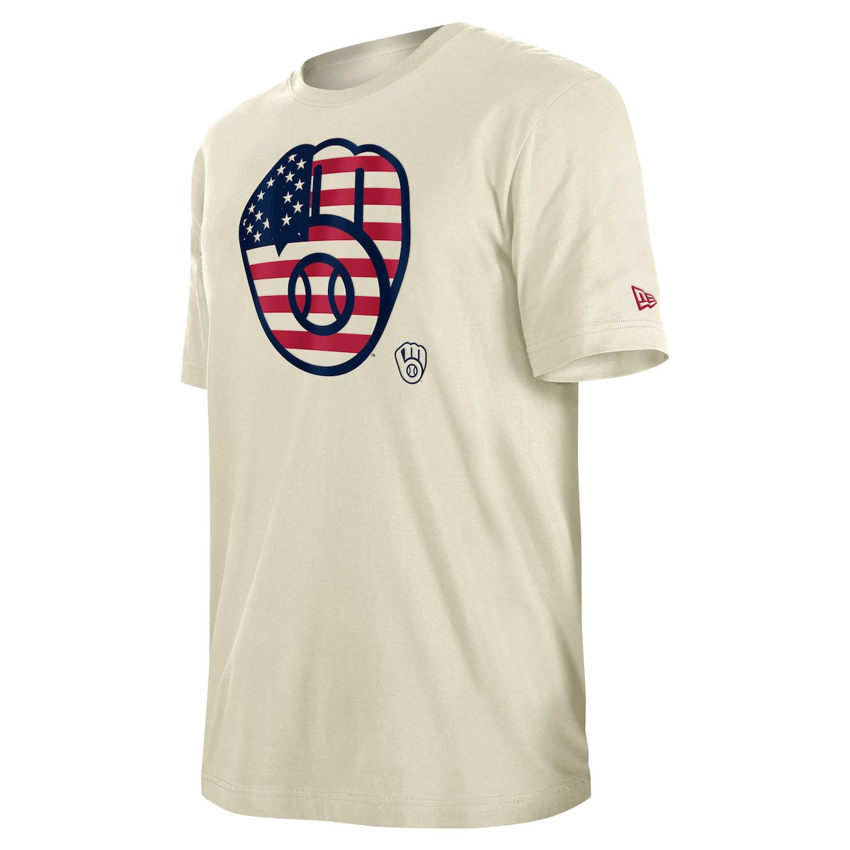 MLB Milwaukee Brewers Americana Flag Fill T-Shirt