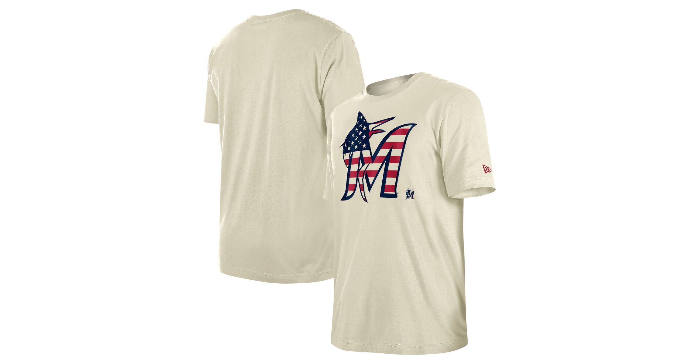 MLB Miami Marlins Americana Flag Fill T-Shirt
