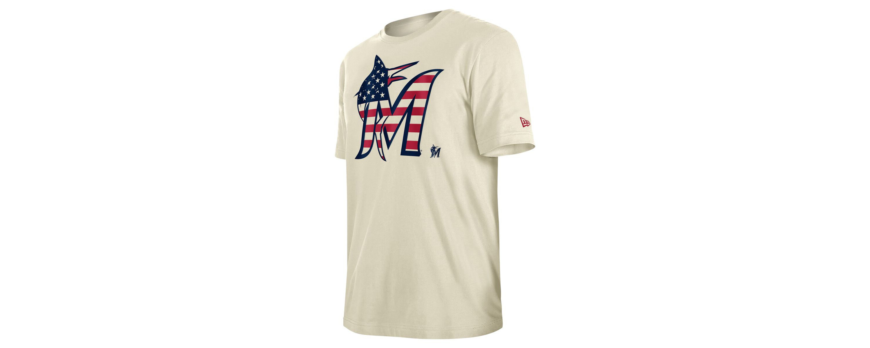 MLB Miami Marlins Americana Flag Fill T-Shirt