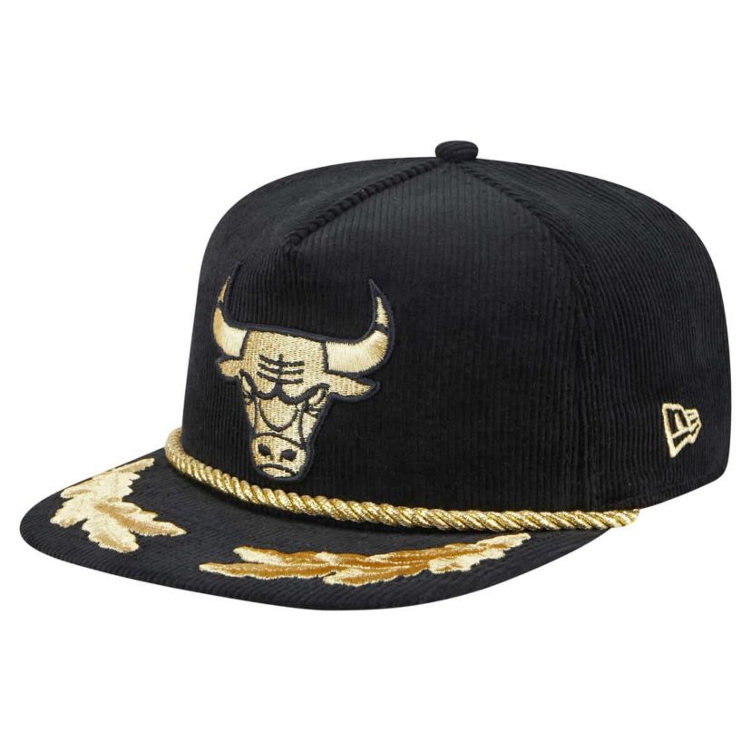 NBA Chicago Bulls Corduroy Leaf Golfer Snapback Hat