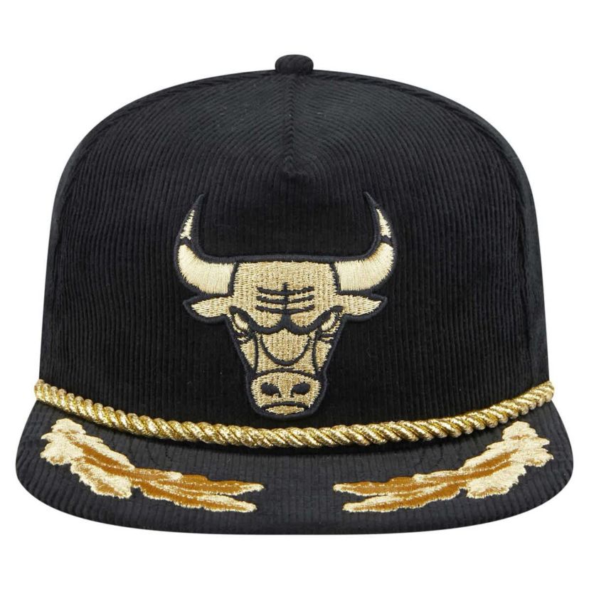 NBA Chicago Bulls Corduroy Leaf Golfer Snapback Hat