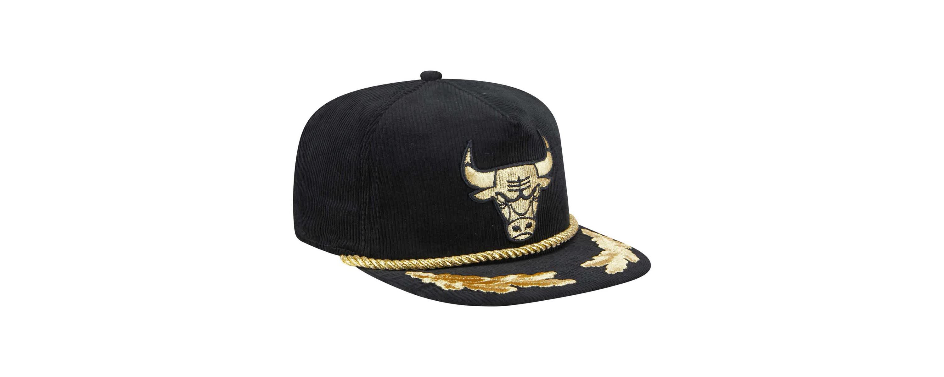 NBA Chicago Bulls Corduroy Leaf Golfer Snapback Hat