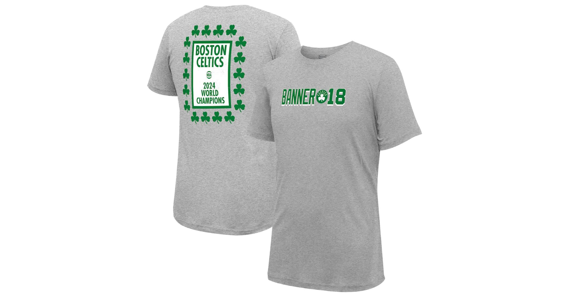 NBA Boston Celtics 18-Time NBA Finals s Banner 18 Forever T-Shirt