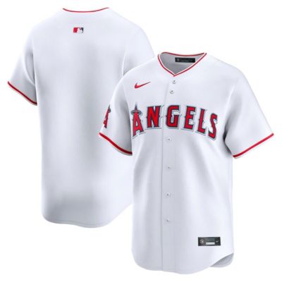 Men's MLB Nike Los Angeles Angels Home Limited Jersey, White, 3XL