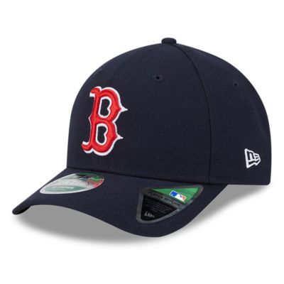 New Era Men's Boston Red Sox MLB Boston Sox Player Replica 9FORTY Adjustable Hat, Navy Blue