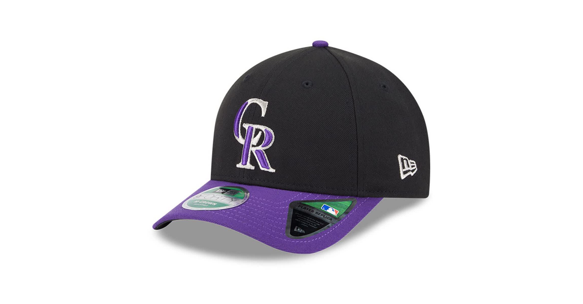 MLB Black/Purple Colorado Rockies Player Replica 9FORTY Adjustable Hat