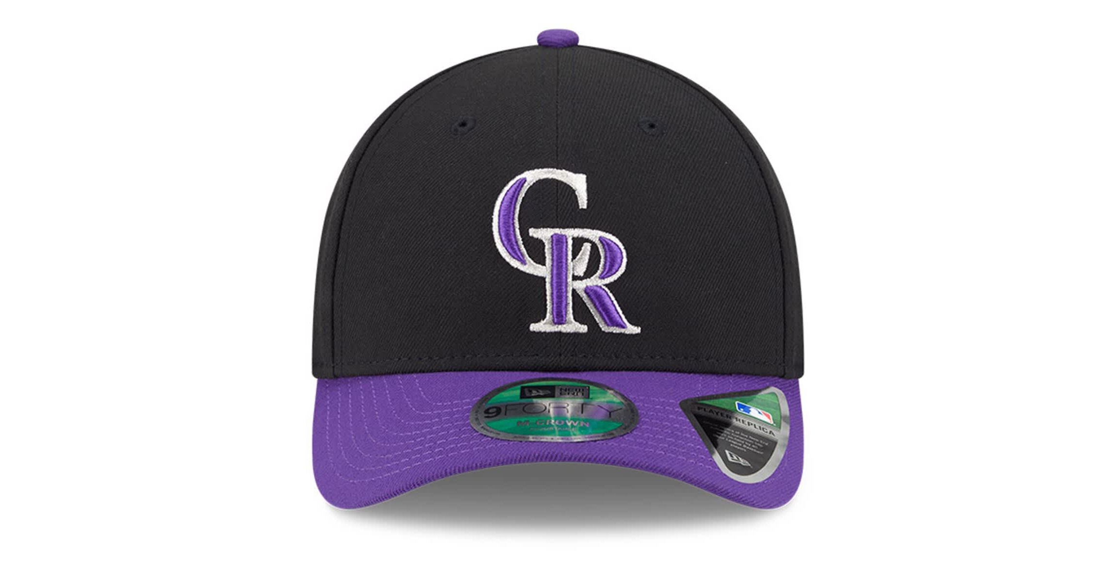 MLB Black/Purple Colorado Rockies Player Replica 9FORTY Adjustable Hat