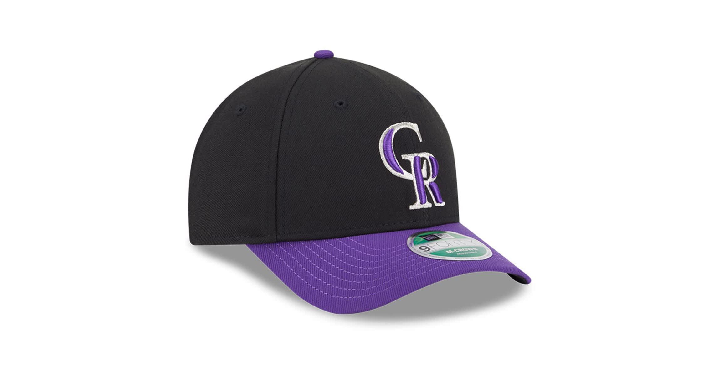 MLB Black/Purple Colorado Rockies Player Replica 9FORTY Adjustable Hat