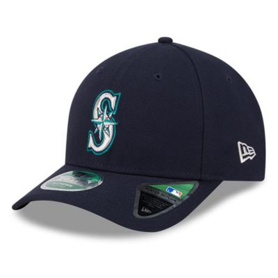 New Era Men's MLB Seattle Mariners Player Replica 9FORTY Adjustable Hat, Navy Blue